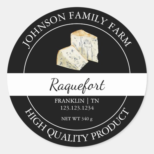Boerderij Fresh Raquefort Cheese Black Label (Voorkant)
