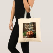 Boerderij Fresh Rustic Market Canvas tas (Voorkant (product))