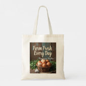 Boerderij Fresh Rustic Market Canvas tas (Achterkant)