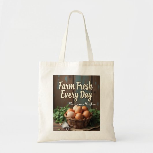 Boerderij Fresh Rustic Market Canvas tas (Voorkant)