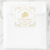  Boerderij Fresh Swiss Cheese Square Label (Tas)