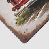 Boerderij Fresh Trees  Red Truck Holiday Tissue Tissuepapier (Detail)