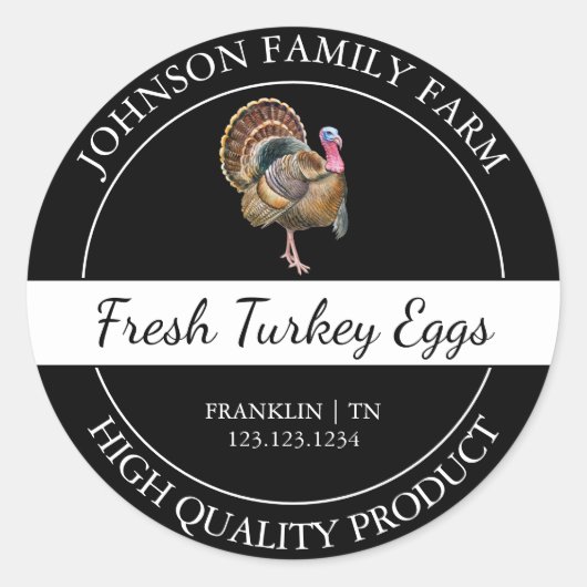 Boerderij Fresh Turkey Egg Black Label (Voorkant)