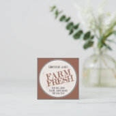 Boerderij Fresh Visitekaartje Farmer Market (Staand voorkant)