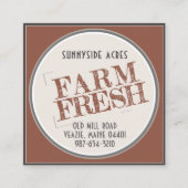 Boerderij Fresh Visitekaartje Farmer Market (Voorkant)