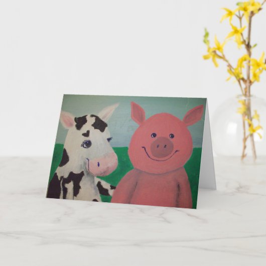 Boerderij Friends Kaart (Gele Bloem)