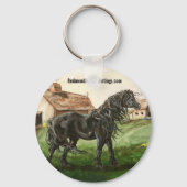 Boerderij Friesian Sleutelhanger (Voorkant)