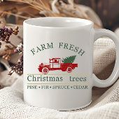 Boerderij frisse klassieke  rode vrachtwagen pijnb mok