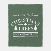 Boerderij frisse vrolijke kerstbomen