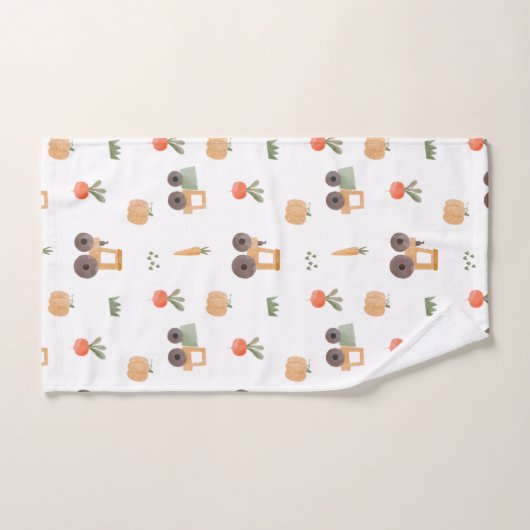 Boerderij Garden Waterverf Fun Pattern Bad Handdoek (Handdoek)
