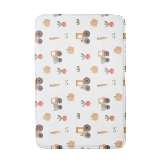 Boerderij Garden Waterverf Fun Pattern Badmat (Voorkant Verticaal)