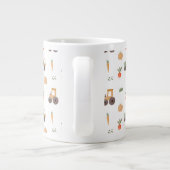 Boerderij Garden Waterverf Fun Pattern Grote Koffiekop (Achterkant)