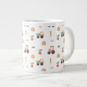 Boerderij Garden Waterverf Fun Pattern Grote Koffiekop (Voorkant rechts)