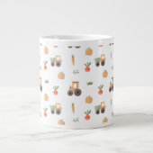 Boerderij Garden Waterverf Fun Pattern Grote Koffiekop (Voorkant)