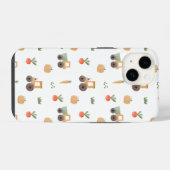 Boerderij Garden Waterverf Fun Pattern iPhone Hoesje (Achterkant horizontaal)