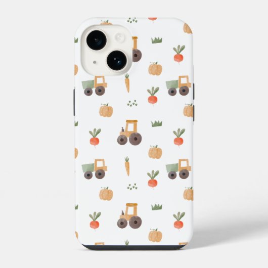 Boerderij Garden Waterverf Fun Pattern iPhone Hoesje (Achterkant)