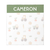 Boerderij Garden Waterverf Fun Pattern Notitieblok (Voorkant)