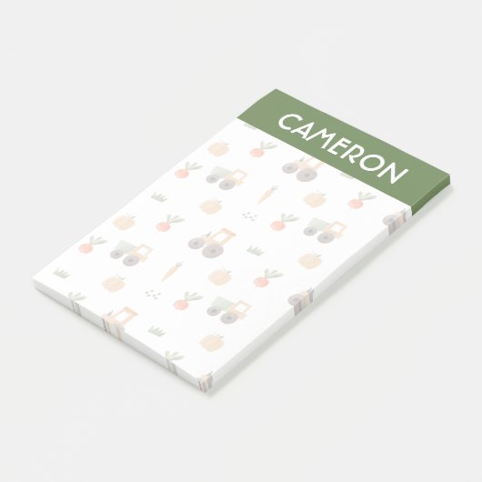 Boerderij Garden Waterverf Fun Pattern Post-it® Notes (Schuin)