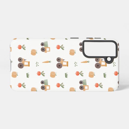 Boerderij Garden Waterverf Fun Pattern Samsung Galaxy Hoesje (Achterkant horizontaal)