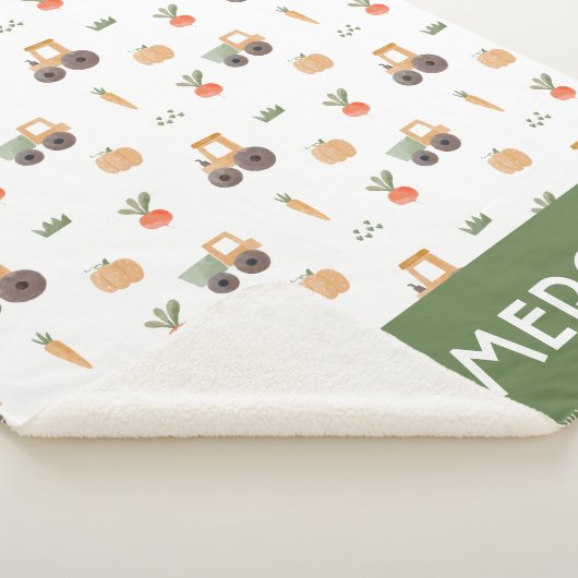 Boerderij Garden Waterverf Fun Pattern Sherpa Deken (3/4)