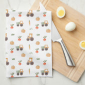 Boerderij Garden Waterverf Fun Pattern Theedoek (Quarter Fold)