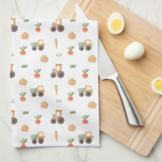 Boerderij Garden Waterverf Fun Pattern Theedoek (Quarter Fold)