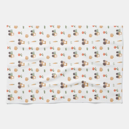 Boerderij Garden Waterverf Fun Pattern Theedoek (Horizontaal)