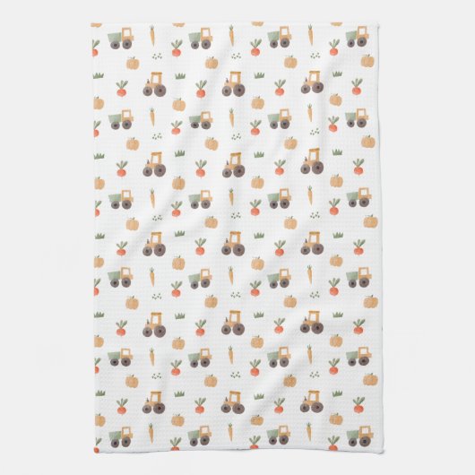 Boerderij Garden Waterverf Fun Pattern Theedoek (Verticaal)