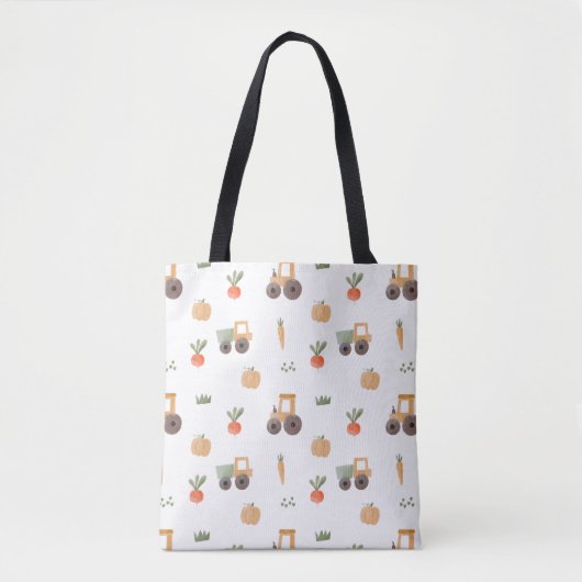 Boerderij Garden Waterverf Fun Pattern Tote Bag (Voorkant)