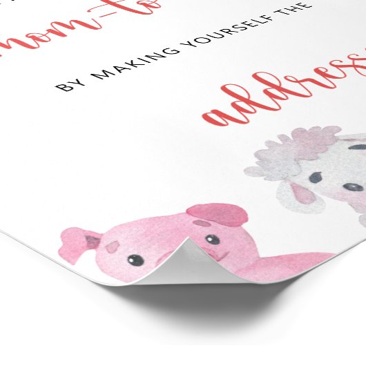 Boerderij - geadresseerde poster (Hoek)