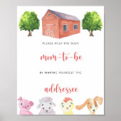 Boerderij - geadresseerde poster (Voorkant)