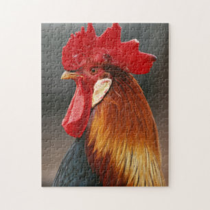 Boerderij gedomesticeerde haan legpuzzel