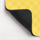 Boerderij Geel Gingham Muismat (Hoek)