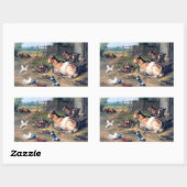 Boerderij geit Kinder duiven Rechthoekige Sticker (Vel)