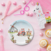 Boerderij Genderneutrale geboorte Partij Papieren Bordje (Feest)