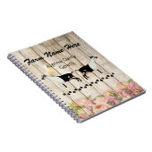 Boerderij gepersonaliseerde alpiene melkgeit notitieboek (Rechterzijde)