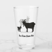 Boerderij gepersonaliseerde Pygmy Goat Glas (Achterkant)