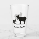 Boerderij gepersonaliseerde Pygmy Goat Glas (Voorkant)