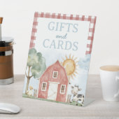 Boerderij Geschenken en Kaarten Tafelteken Reclamebord Met Voetstuk (Insitu)