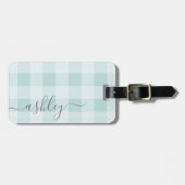 Boerderij gespeeld met grijze scriptnaam bagagelabel (Voorkant horizontaal)