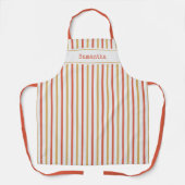 Boerderij gestreept op maat schort (Voorkant)