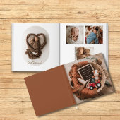 boerderij geweven mand baby Fotoboek Keepsake Gastenboek