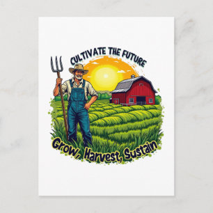 Boerderij Gift Farming Lover Future Farmer Feestdagenkaart