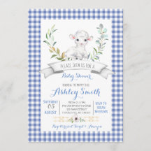 Boerderij Gingham  baby shower