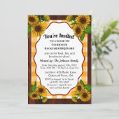 Boerderij Gingham BBQ Uitnodiging | rustiek land (Staand voorkant)