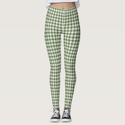 boerderij Gingham Pattern Leggings (Voorkant)
