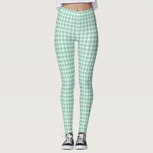 boerderij Gingham Pattern Leggings (Voorkant)