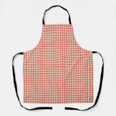  boerderij Gingham, rood & beige Schort (Voorkant)