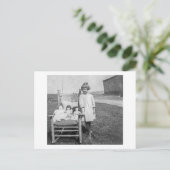 Boerderij Girl en haar Doll Friends  Briefkaart (Staand voorkant)