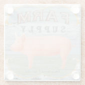 Boerderij Glazen Onderzetter (Achterkant)